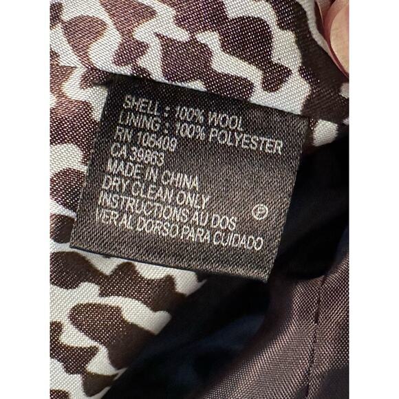 Tahari ASL Blazer Jacket Womens 12 Brown Wool Asymmetric Buttons‎ office career - Picture 4 of 8